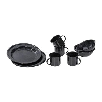 Mess kit set Western enamel 12-piece set