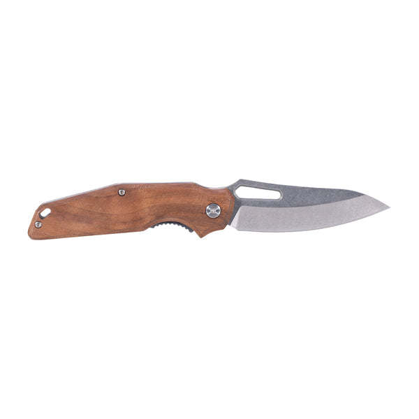 One-Hand Knife Wood with Steel Blade wood
