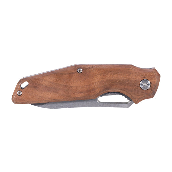 One-Hand Knife Wood with Steel Blade wood