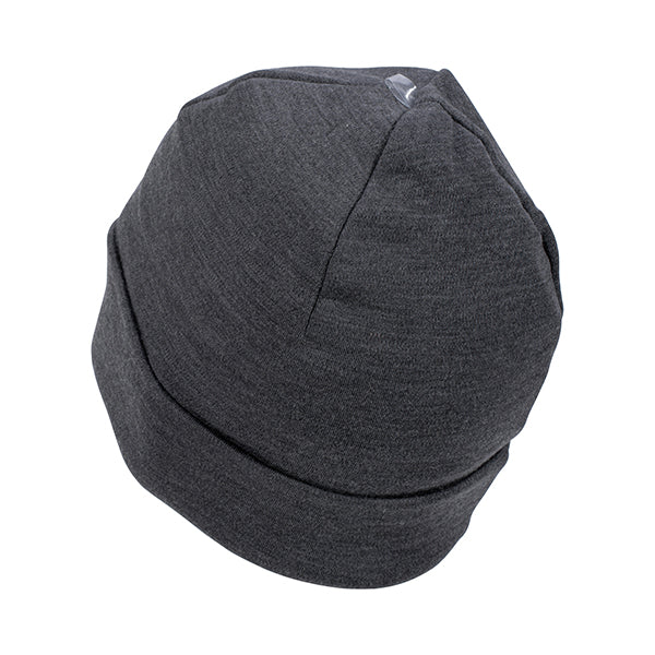 Beanie Merino Heavyweight solid gray