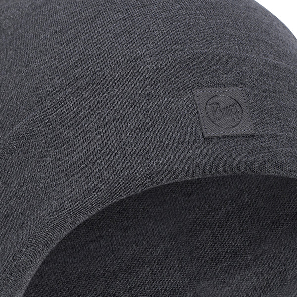Beanie Merino Heavyweight solid gray