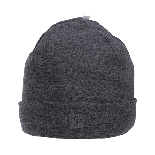 Beanie Merino Heavyweight solid gray