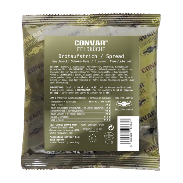 Crema para untar con chocolate y nueces Convar Field Kitchen