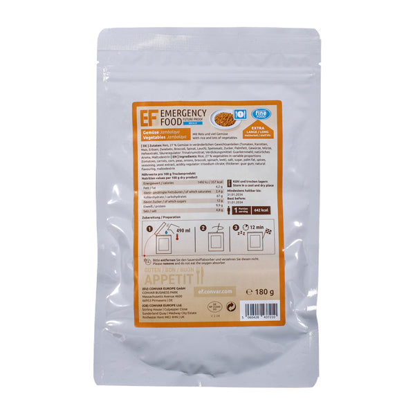 Jambalaya de verduras 1 ración