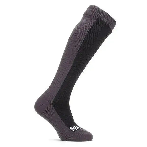 sealskinz-knielange-socken-worstead-schwarz-grau-ansicht-1