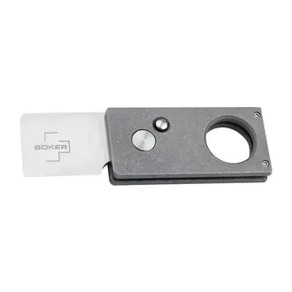 Pocket Knife Cigar Cutter silver-colored