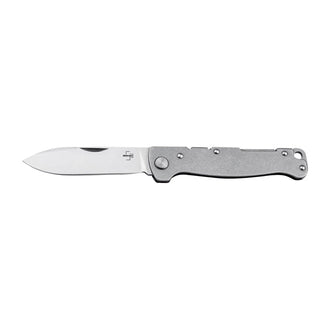 Coltello tascabile Böker Plus Atlas Backlock Droppoint argento