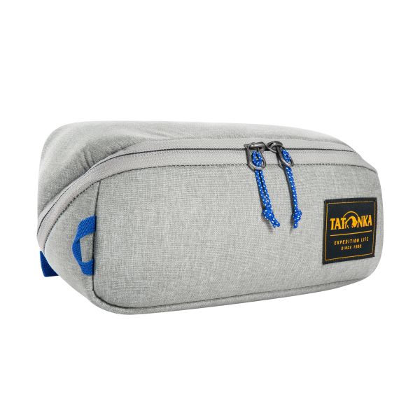 Borsa da toilette con cerniera quadrata M navy