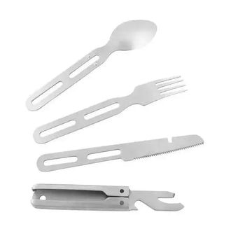 Camping cutlery Cutlery Set II silver-coloured