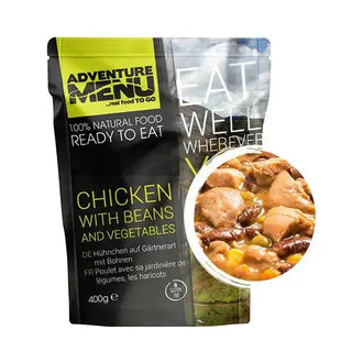 Chicken gardener style with beans