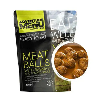 Meatballs with basmati rice and tomato sauce