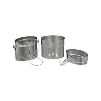 Swedish M40 3-piece stainless steel cookware set