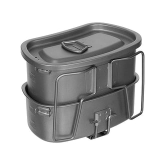 Batería de cocina con asas plegables Titanio de 3 piezas