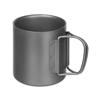 Cup with folding handles, titanium, double-walled, 0.3 L
