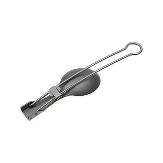 Foldable titanium spoon