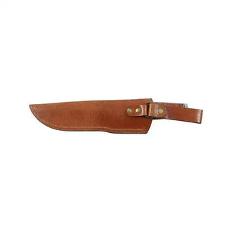 Ranger 11 hunting knife with leather handle and sheath