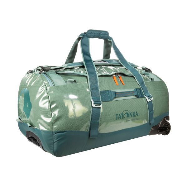 Travel Bag with Wheels Barrel Roller 85 sage green