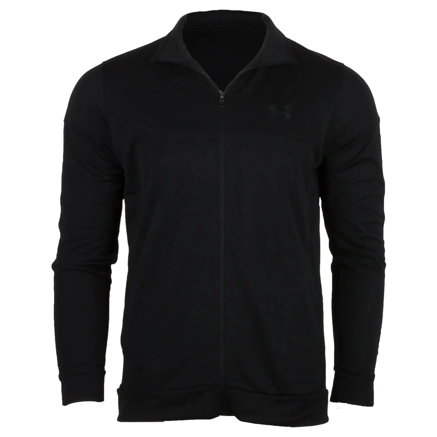 under-armour-jacke-sportstyle-pique-schwarz-ansicht-1