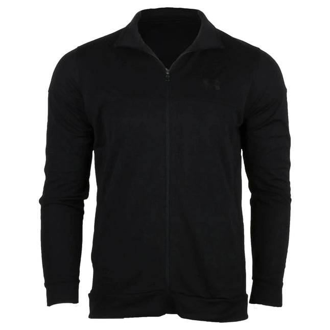 under-armour-jacke-sportstyle-pique-schwarz-ansicht-1