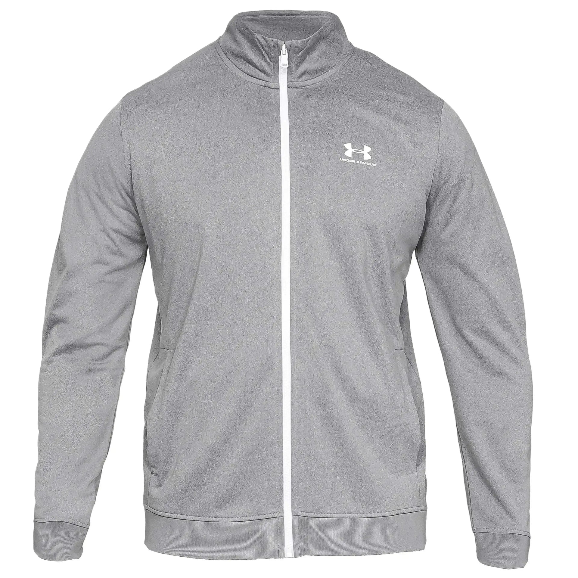 under-armour-jacke-sportstyle-tricot-gray-ansicht-1