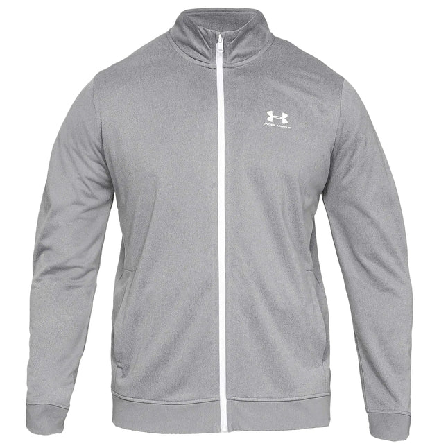 under-armour-jacke-sportstyle-tricot-gray-ansicht-1