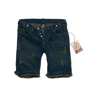 Women's navy denim shorts