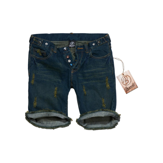 Women's navy denim shorts