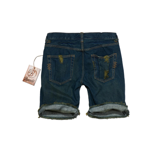 Women's navy denim shorts