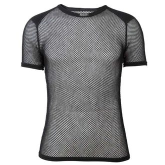 Wool thermal T-shirt with shoulder insert