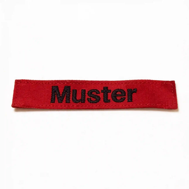 Name tapes set of 5 red