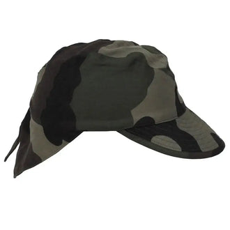 French field cap OM camouflage, used
