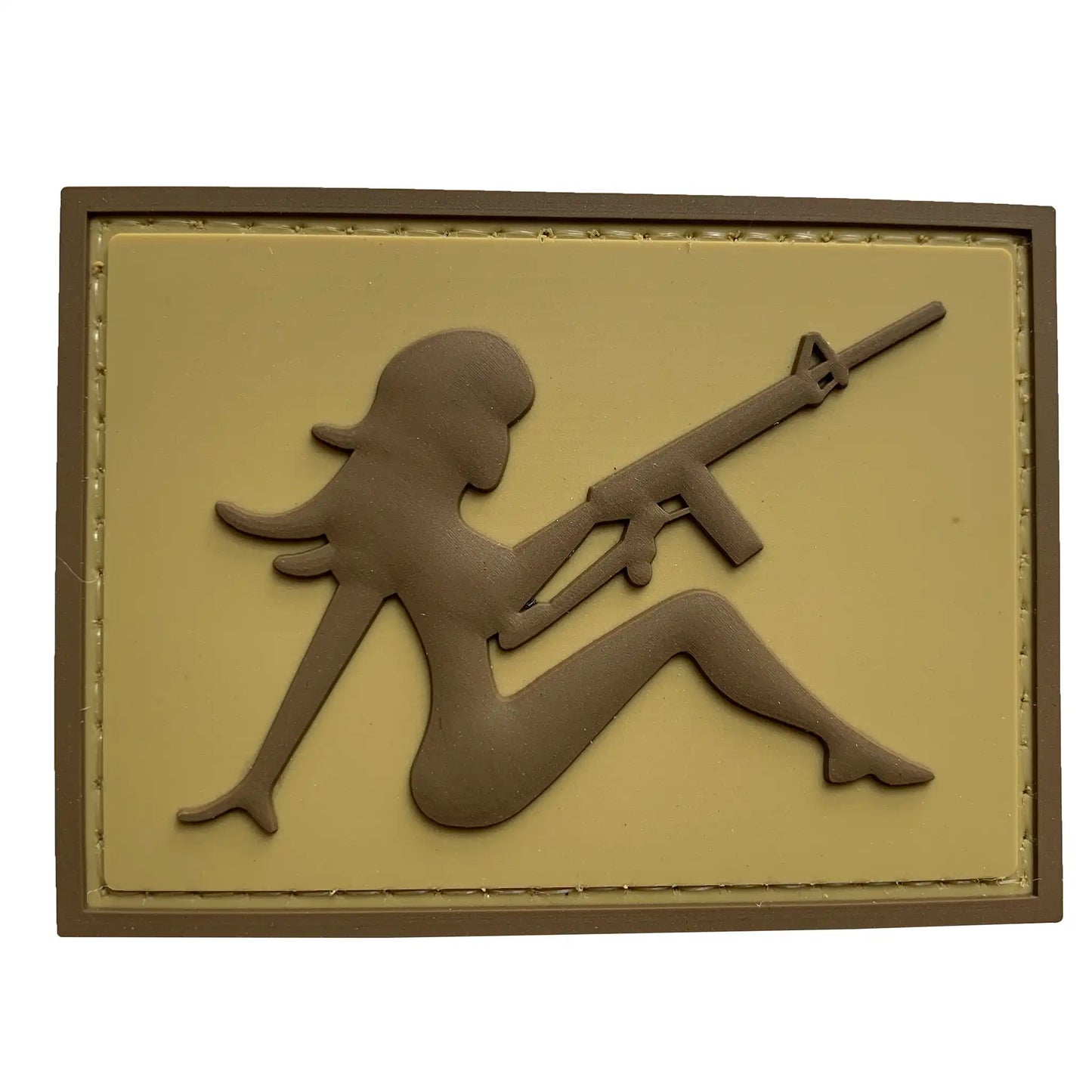 3D Patch Girl with Rifle