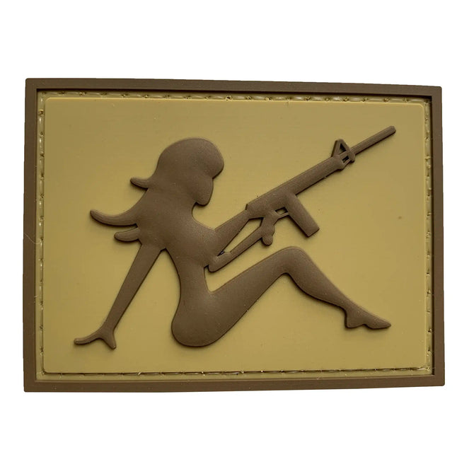 3D Patch Girl with Rifle