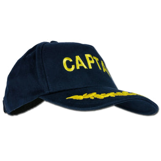 Baseball cap embroidered with captain