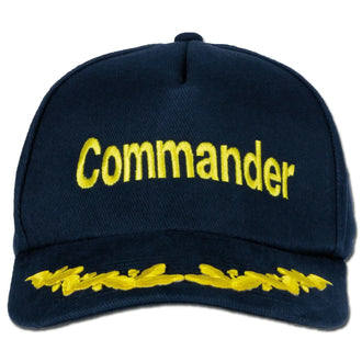 Baseball cap embroidered with Commander