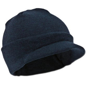 Merino cap with visor
