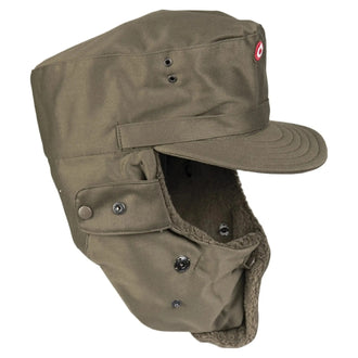 ÖBH Wintermütze mit Plüsch oliv neuwertig