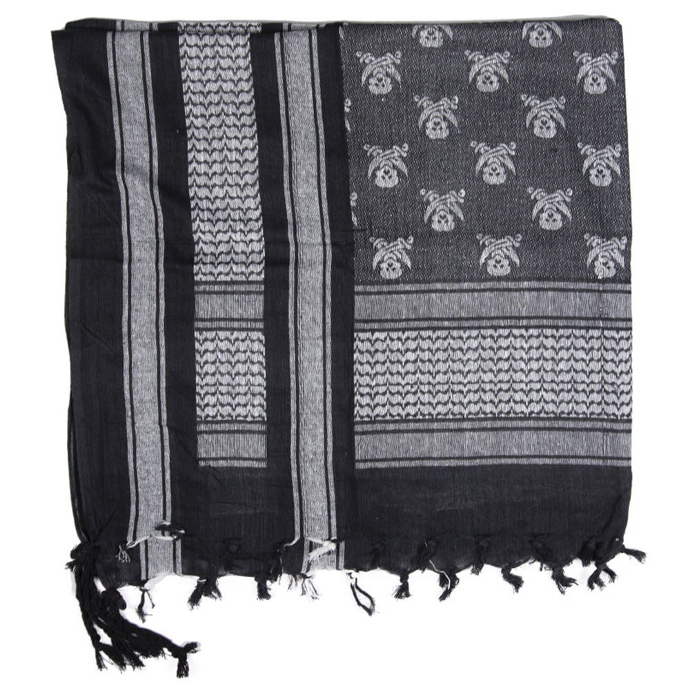 Teschio Shemagh 110x110 cm /bianco