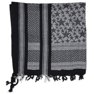 Shemagh Stelle 110x110 cm /bianco