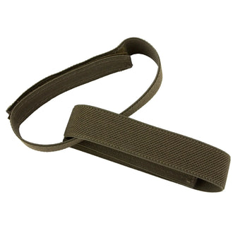 Elasticated trouser strap, olive green, 2.5 cm wide