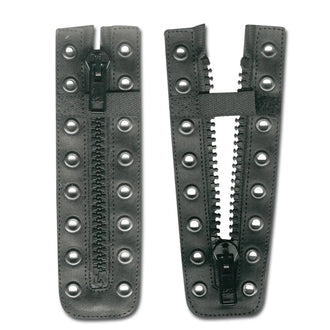 Boot zippers with stoppers