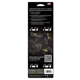 Gear Tie Original size 18 black pack of 2