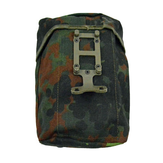 Used German Army (BW) canteen bag, camouflage pattern