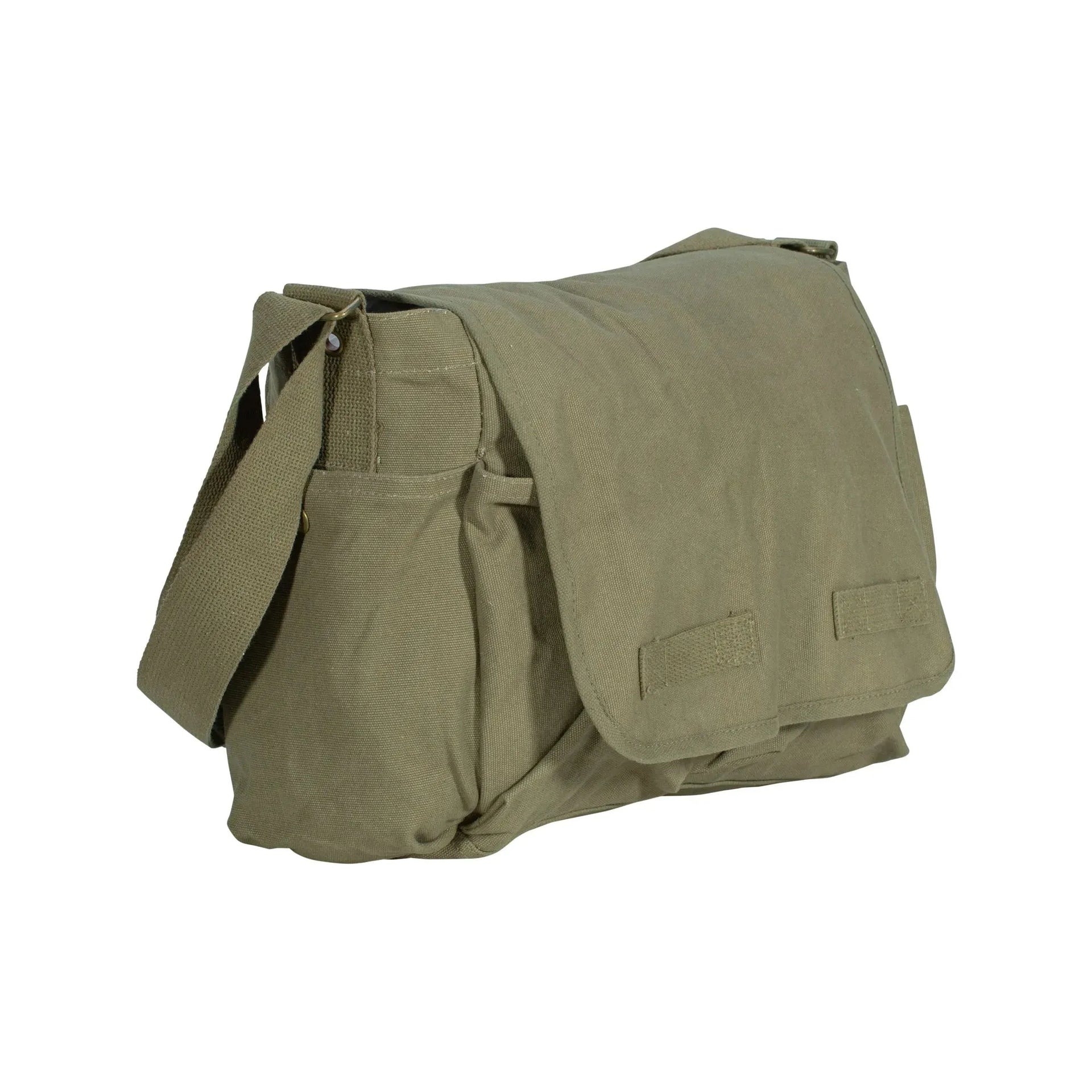 Messenger Canvas Bag Classic green Olive - Main Image