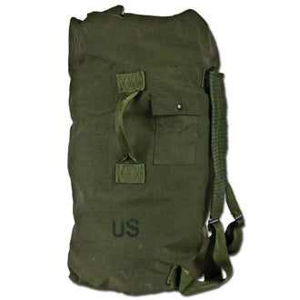 US duffel bag, used olive green