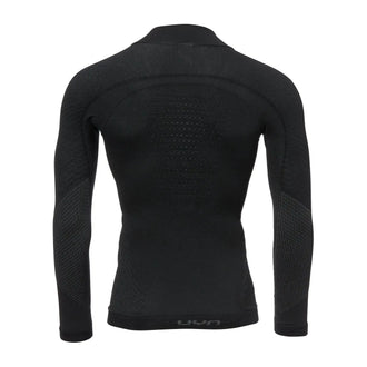 Longsleeve Rollkragen Fusyon Merino Männer schwarz anthrazit