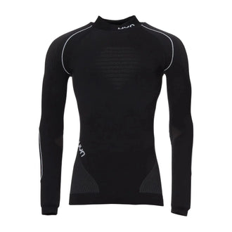 Long-sleeved shirt with roll neck, Evolutyon men's, black anthracite