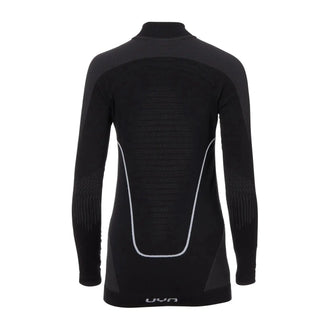 Long-sleeved roll-neck top, Evolutyon, black/anthracite, women's