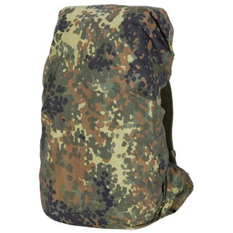 Used German Army (BW) rucksack cover, camouflage pattern