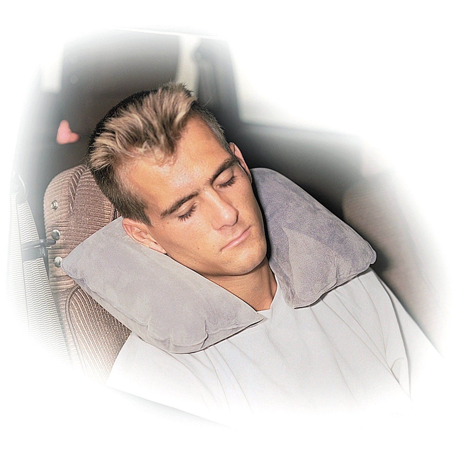 Inflatable Neck Pillow blue